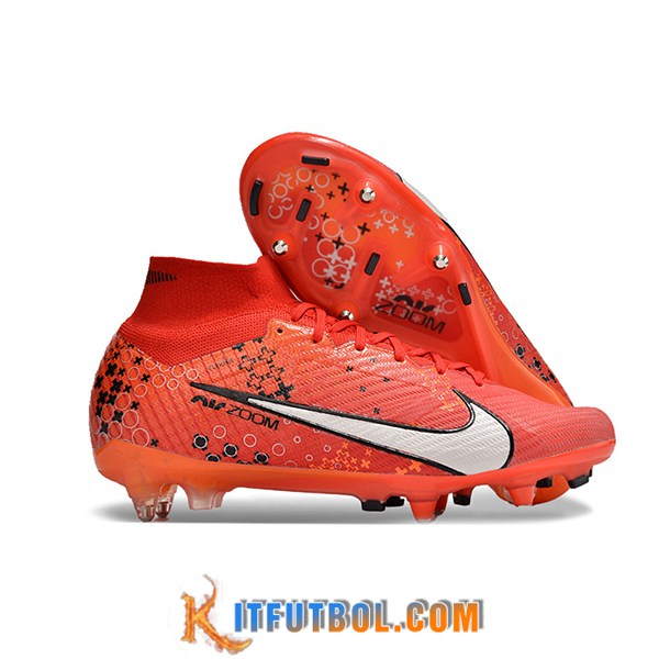 Nike Botas De Fútbol Air Zoom Mercurial Superfly IX Elite SG Rojo/Blanco/Negro
