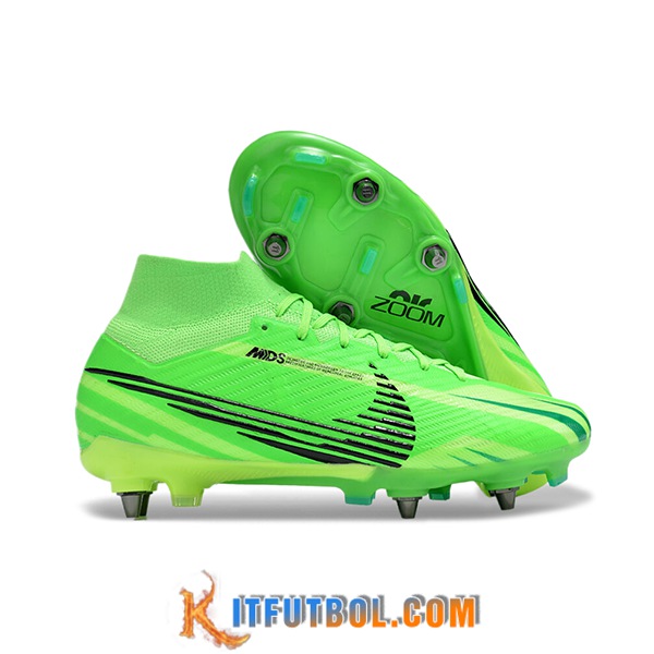 Nike Botas De Fútbol Air Zoom Mercurial Superfly IX Elite SG Verde/Negro