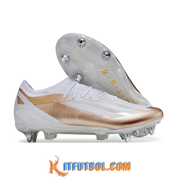 Adidas Botas De Fútbol X Crazyfast1 SG Blanco/Amarillo