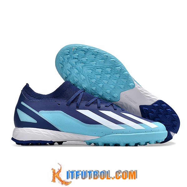 Adidas Botas De Fútbol X CRAZYFAST.3 TF BOOTS Azul/Blanco