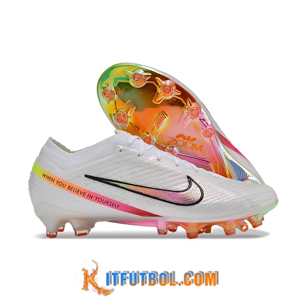 Nike Botas De Fútbol Air Zoom Mercurial Vapor XV Elite AG Blanco