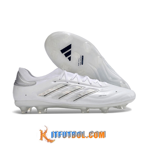 Copa Botas De Fútbol COPA PURE II+ FG BOOTS Blanco/Gris