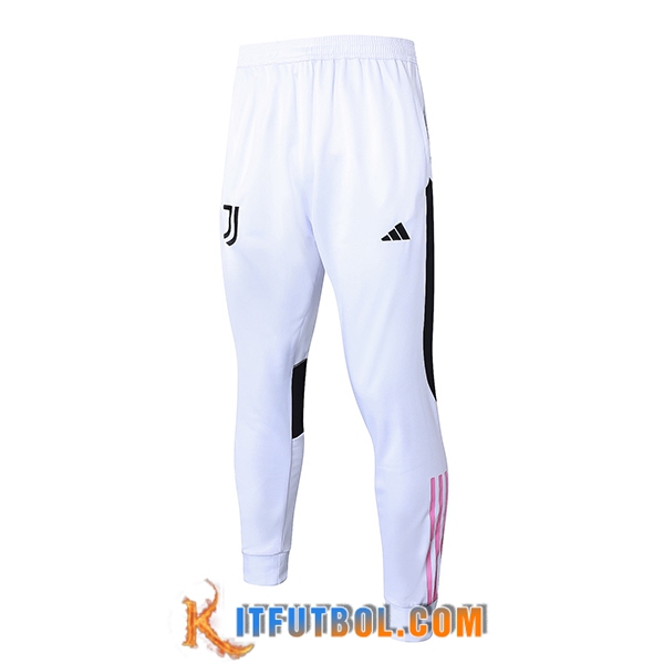 Pantalon Entrenamiento Juventus Blanco/Negro/Rosa 2023/2024