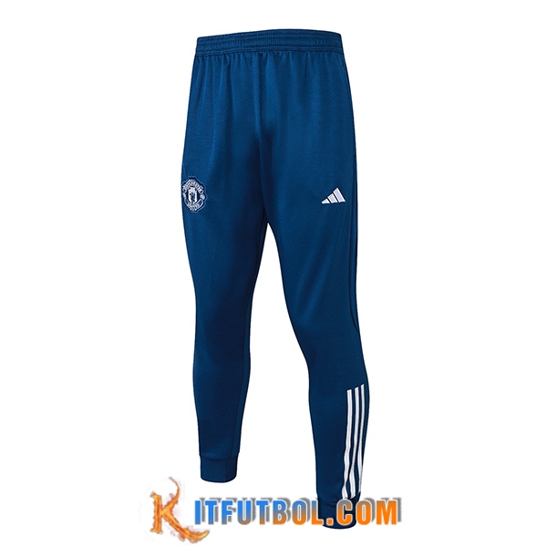 Pantalon Entrenamiento Manchester United Azul 2023/2024