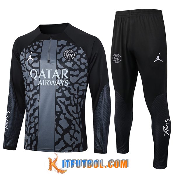 Chandal Equipos De Futbol PSG Negro/Gris 2023/2024