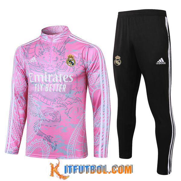 Chandal Equipos De Futbol Real Madrid Rosa/Gris/Negro 2023/2024