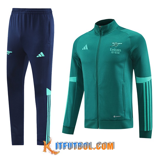 Chandal Equipos De Futbol Chaquetas Arsenal Verde/Azul 2023/2024