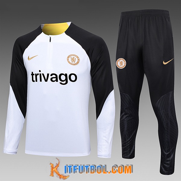 Chandal Equipos De Futbol FC Chelsea Ninos Blanco/Negro 2023/2024 -03