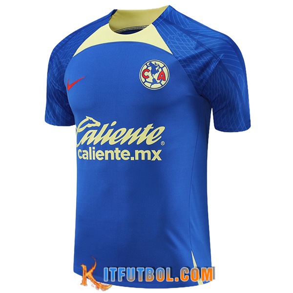 Camiseta Entrenamiento Club America Azul/Verde 2024/2025