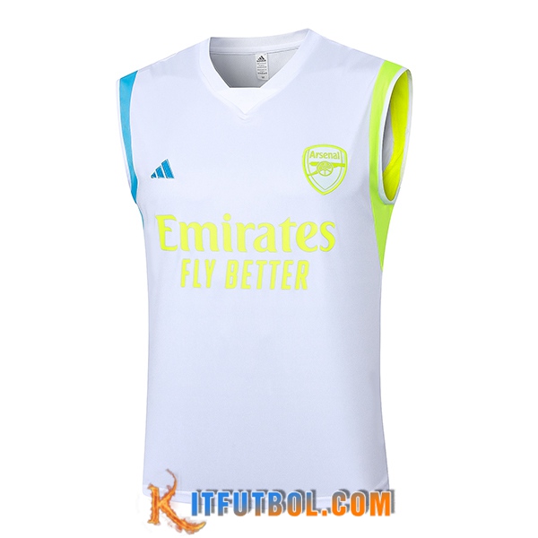 Chalecos De Futbol Arsenal Blanco/Negro 2024/2025