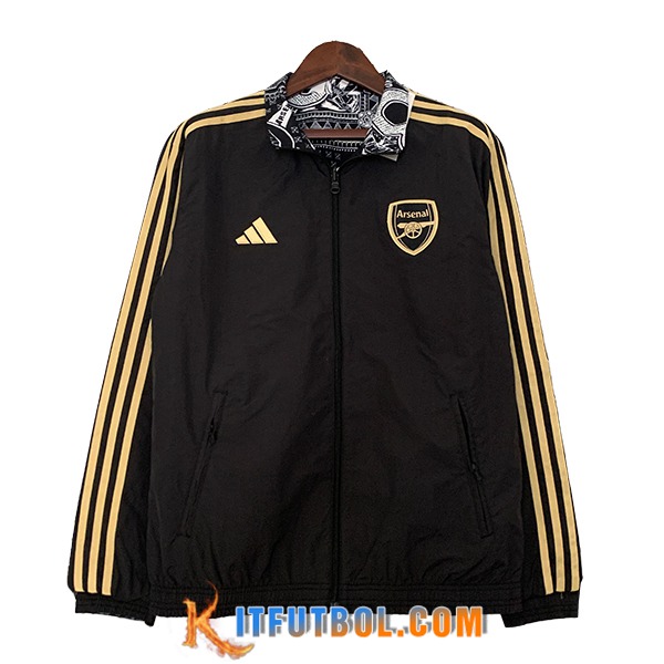 Rompevientos Arsenal Negro/Amarillo 2023/2024