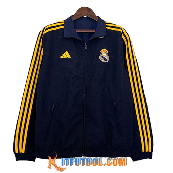 Rompevientos Real Madrid Negro/Amarillo 2023/2024