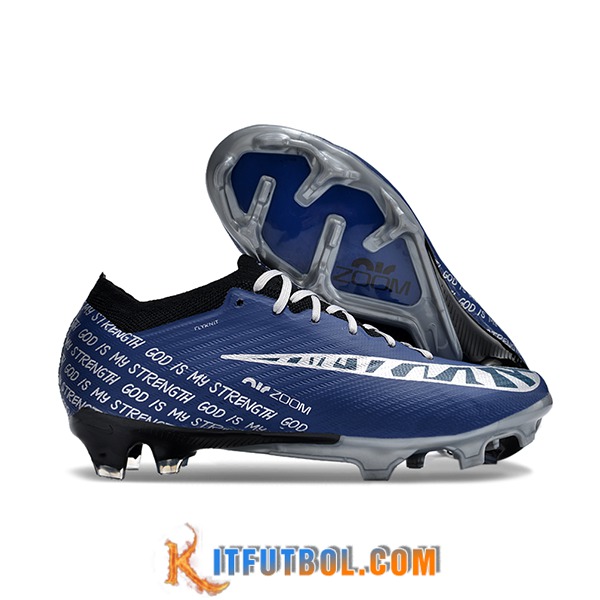 Nike Botas De Fútbol AIR Zoom Mercurial Vapor 15 Elite XXV FG NU Azul/Blanco