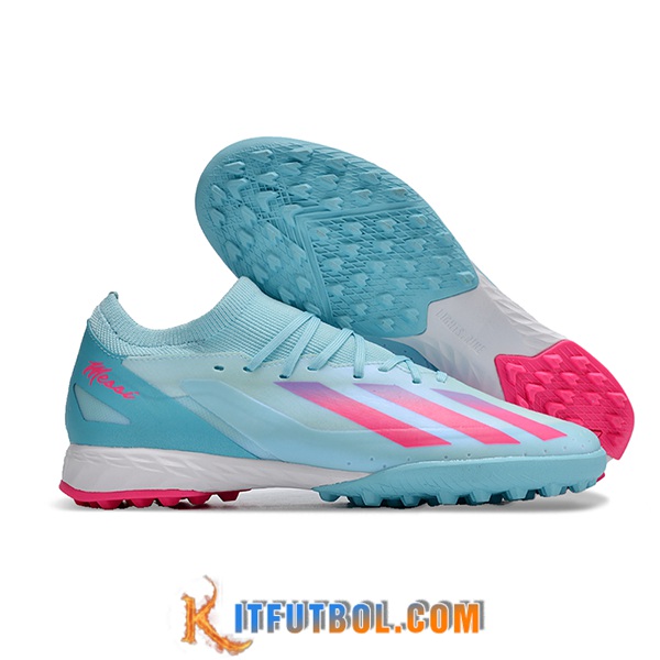 Adidas Botas De Fútbol X CRAZYFAST.3 TF BOOTS Azul/Rosa
