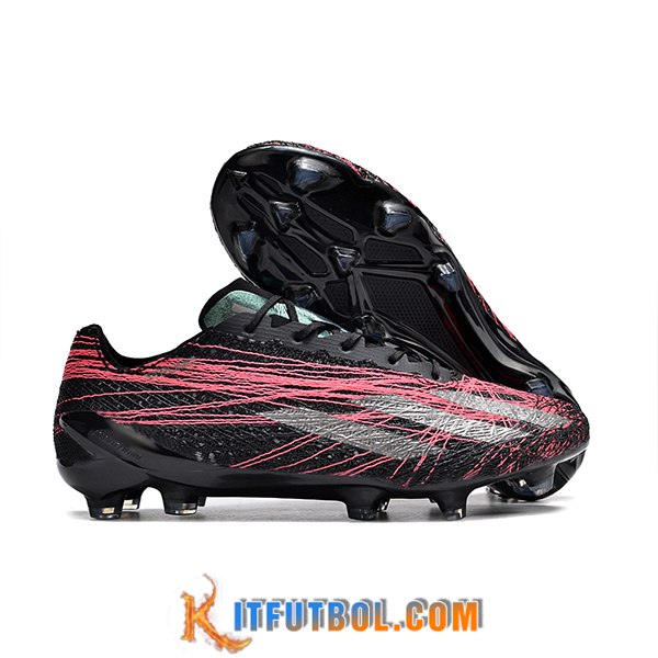 Adidas Botas De Fútbol CRAZYFAST STRUNG+ FG BOOTS Negro/Rosa