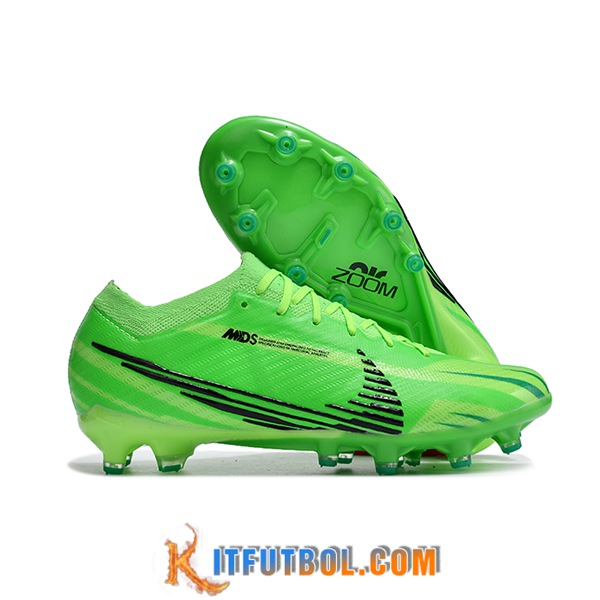 Nike Botas De Fútbol Air Zoom Mercurial Vapor XV Elite AG Verde/Negro