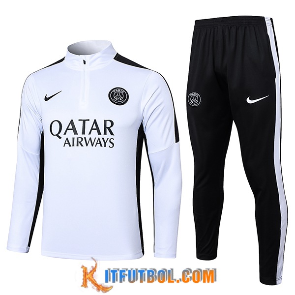 Chandal Equipos De Futbol PSG Blanco/Negro 2023/2024