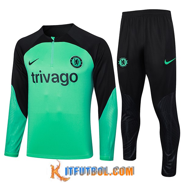 Chandal Equipos De Futbol FC Chelsea Verde/Negro 2023/2024