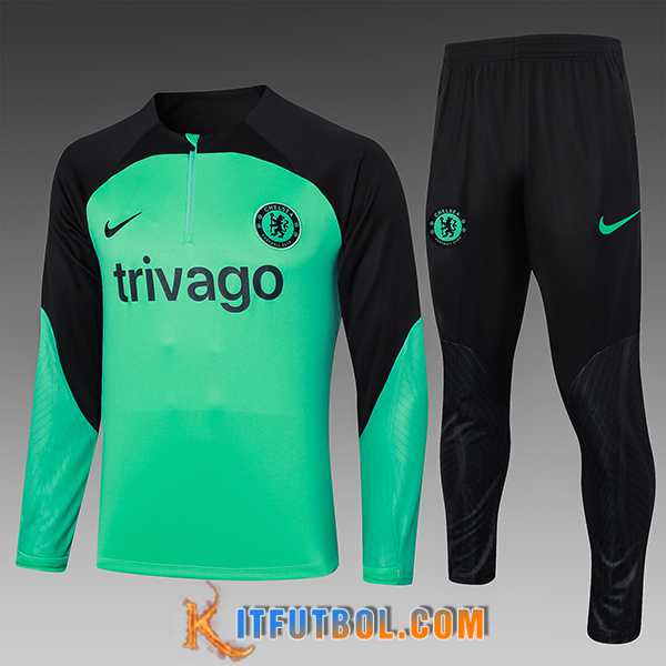 Chandal Equipos De Futbol FC Chelsea Ninos Verde/Negro 2023/2024
