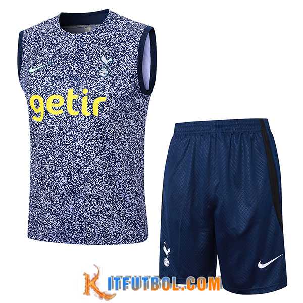 Camiseta Entrenamiento sin mangas + Cortos Tottenham Hotspur Negro/Violeta 2024/2025