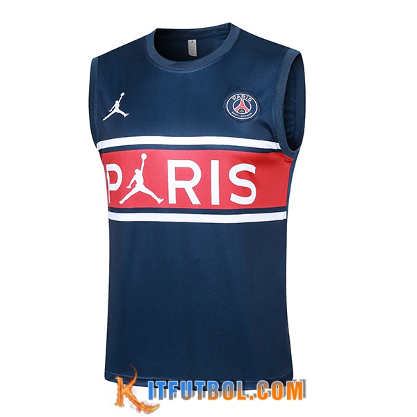 Chalecos De Futbol Jordan PSG Azul/Rojo 2024/2025