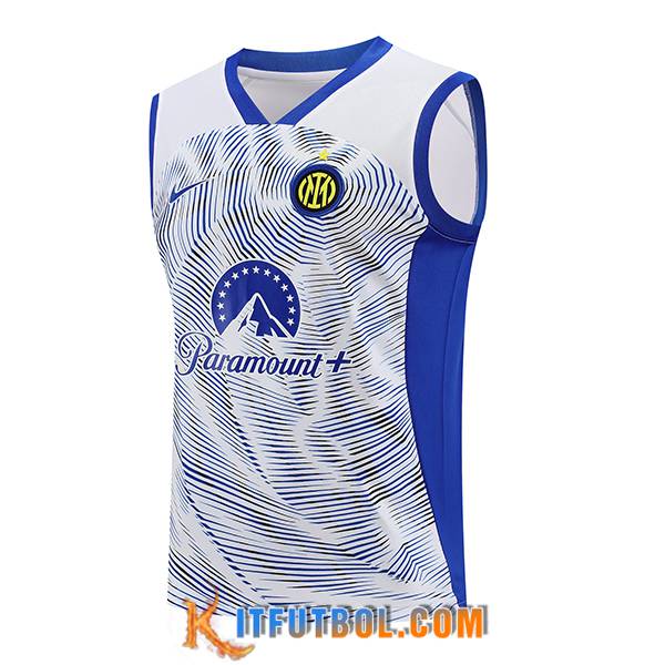 Chalecos De Futbol Inter Milan Blanco/Azul 2024/2025