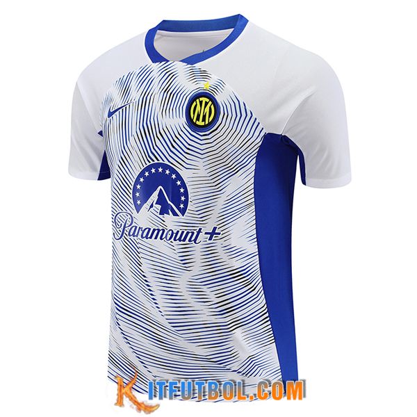 Camiseta Entrenamiento Inter Milan Blanco/Azul 2024/2025