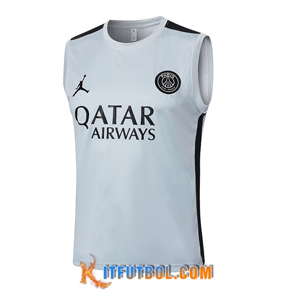 Chalecos De Futbol Jordan PSG Blanco/Negro 2024/2025
