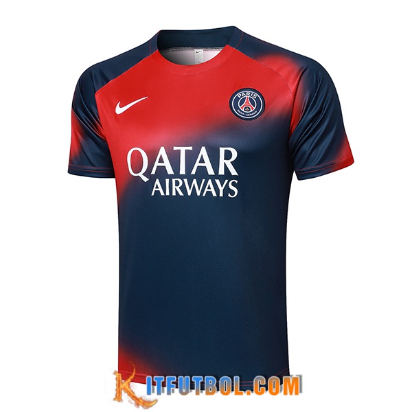 Camiseta Entrenamiento PSG Azul/Rojo 2024/2025