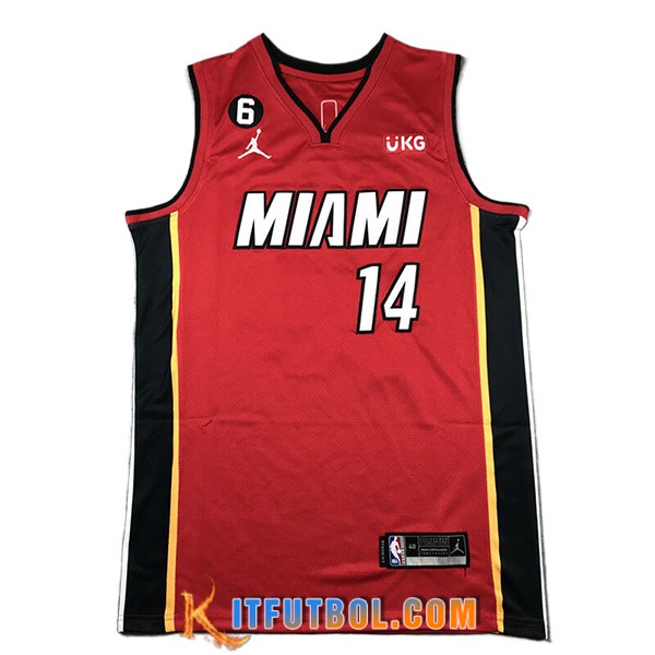 Camisetas Miami Heat (HERRO #14) 2024/25 Rojo/Negro
