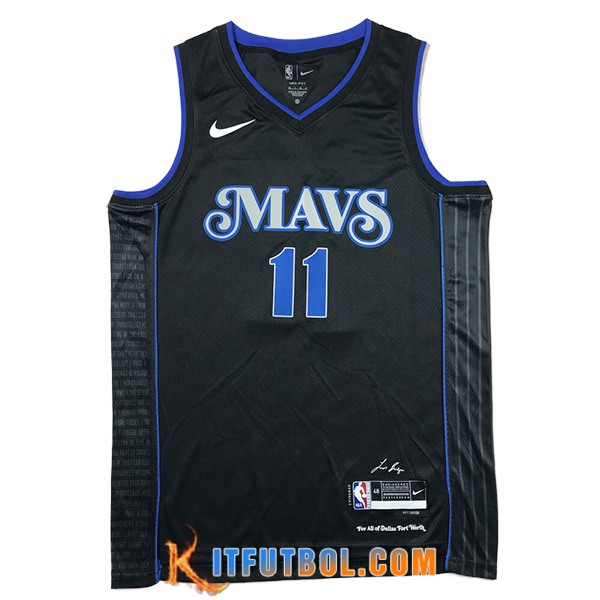 Camisetas Dallas Mavericks (IRVING #11) 2024/25 Negro/Azul
