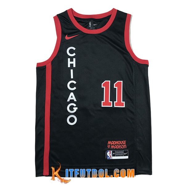 Camisetas Chicago Bulls (DEROZAN #11) 2024/25 Negro/Rojo