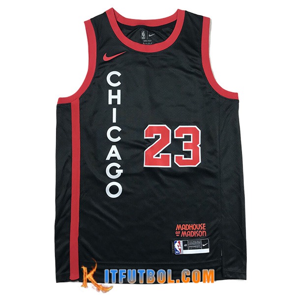 Camisetas Chicago Bulls (JORDAN #23) 2024/25 Negro/Rojo