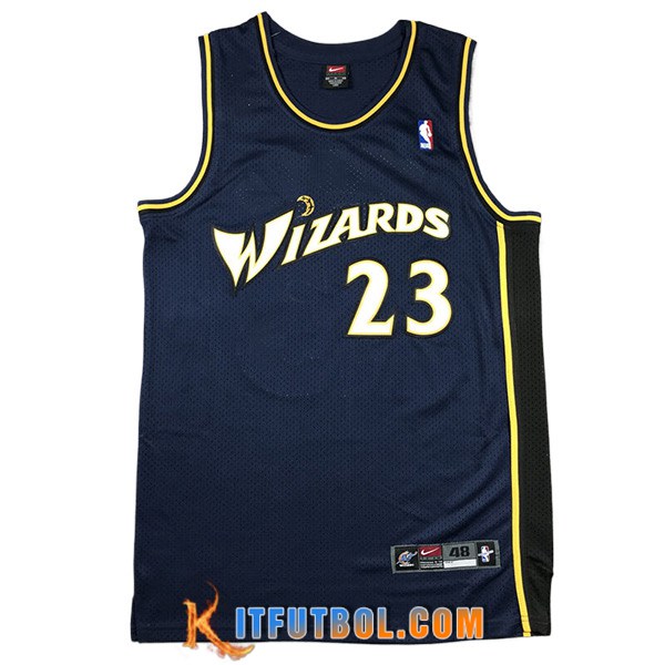 Camisetas Washington Wizards (JORDAN #23) 2024/25 Azul/Blanco/Amarillo