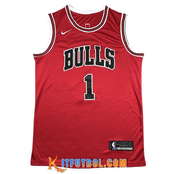 Camisetas Chicago Bulls (Rosa #1) 2024/25 Negro/Rojo