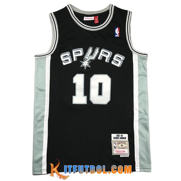 Camisetas San Antonio Spurs (ROOMAN #10) 2024/25 Negro/Blanco/Verde