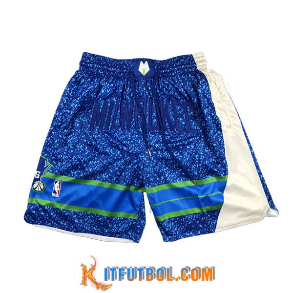 Cortos NBA Milwaukee Bucks 2024/25 Azul/Negro
