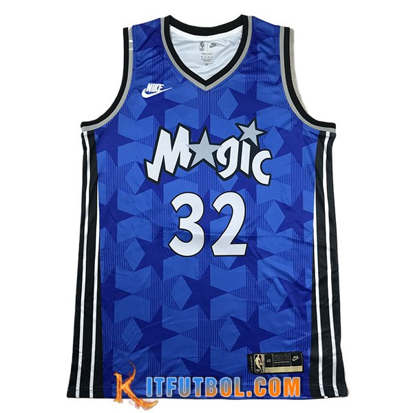 Camisetas Orlando Magic (O'NEAL #32) 2024/25 Azul/Negro/Blanco