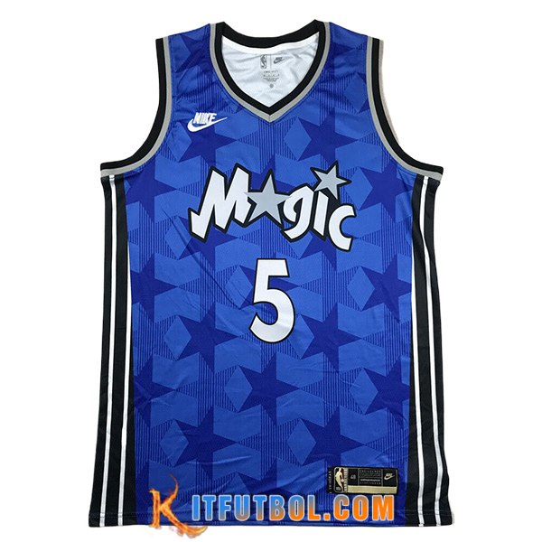 Camisetas Orlando Magic (BANCHERO #5) 2024/25 Azul/Negro/Blanco