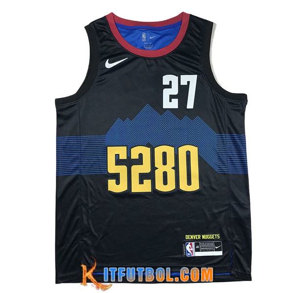 Camisetas Denver Nuggets (MURRAY #27) 2024/25 Negro/Azul
