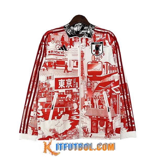 Rompevientos Japon Blanco/Rojo 2023/2024
