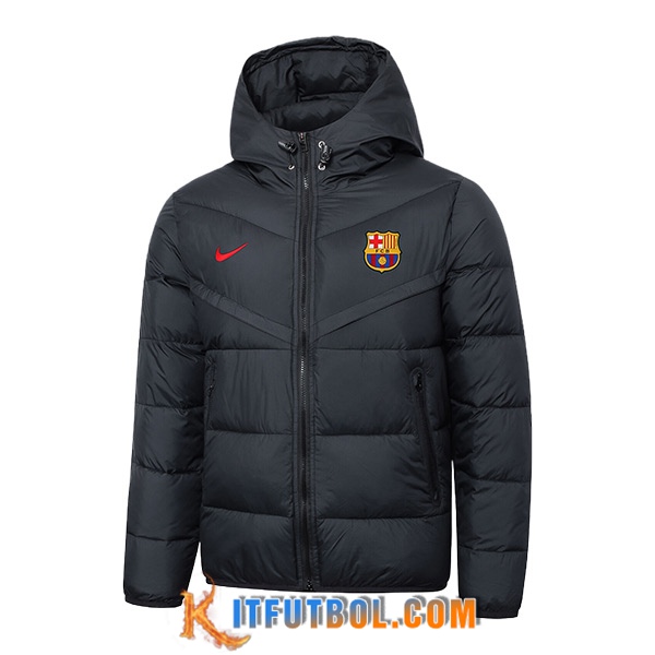 Nueva Plumas Con Capucha Nike FC Barcelona Negro 2024/2025