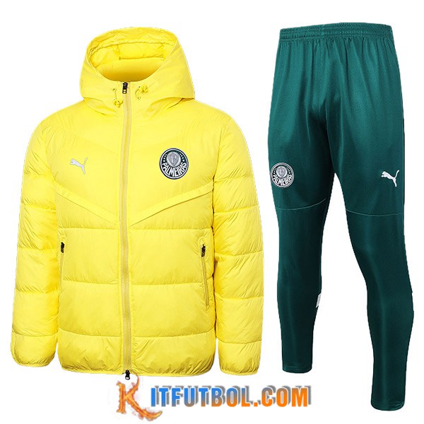Chandal Plumas Con Capucha Palmeiras Amarillo 2024/2025