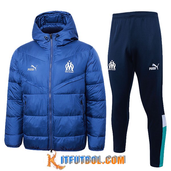 Chandal Plumas Con Capucha Marsella Azul 2024/2025