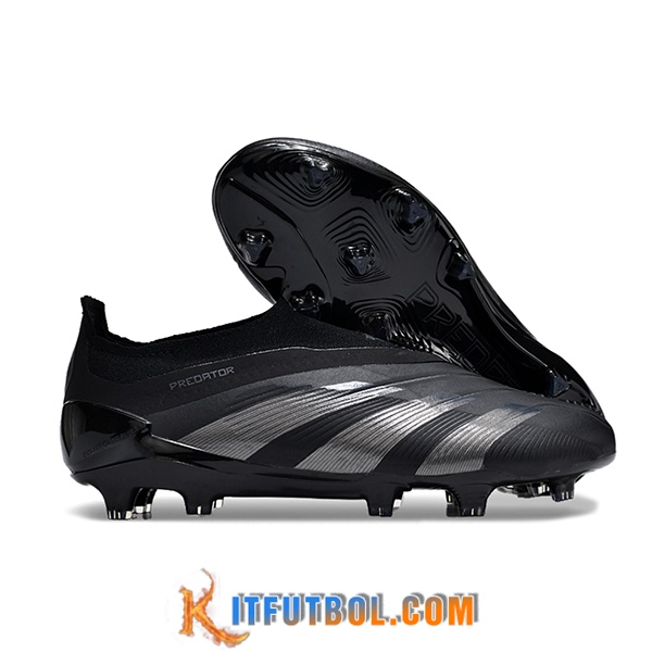 Adidas Botas De Fútbol PREDATOR ELITE LACELESS BOOTS FG Negro