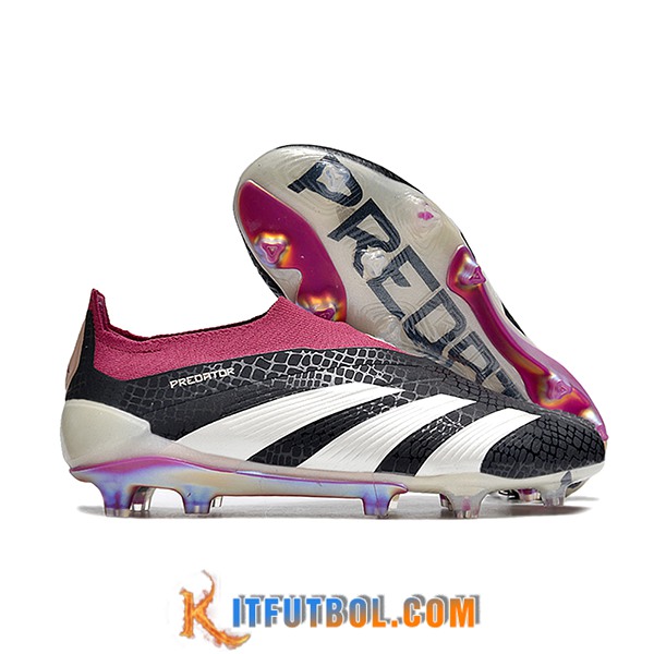 Adidas Botas De Fútbol PREDATOR ELITE LACELESS BOOTS FG Blanco/Negro/Violeta