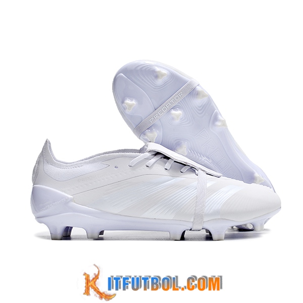 Adidas Botas De Fútbol Predator Elite Tongue FG Blanco