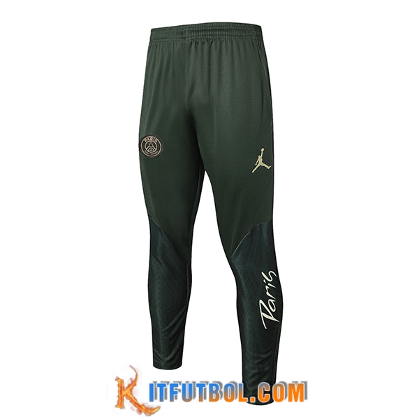 Pantalon Entrenamiento Jordan PSG Verde 2024/2025