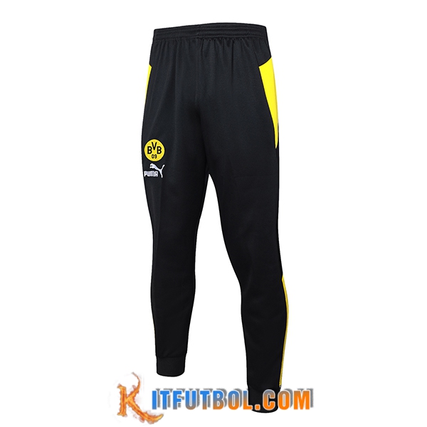 Pantalon Entrenamiento Dortmund Negro/Amarillo 2024/2025