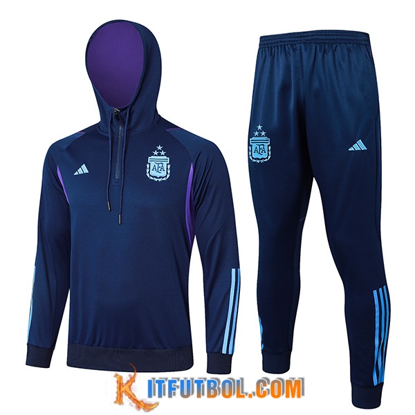 Chaqueta Con Capucha Chandal Argentina Azul Oscuro 2024/2025